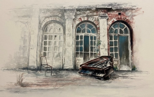 The forgotten piano - located at Bratoszewice – Poland